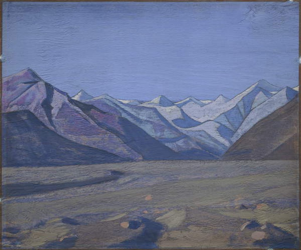 Detail of From Kurul towards the Karakorum Chain, 1926 by Nicholas Roerich