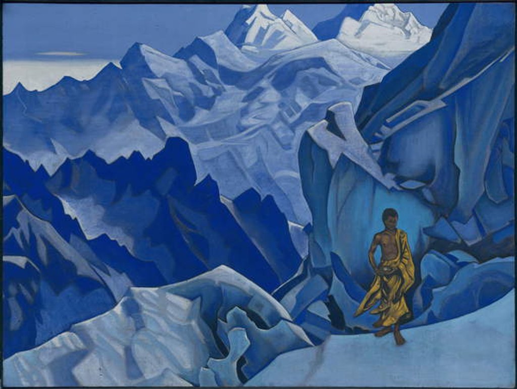 Detail of The Unspilled Chalice, 1927 by Nicholas Roerich