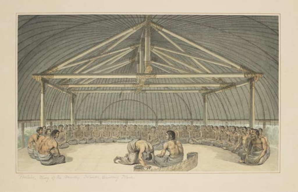 Detail of 7: Poulaho, King of the Friendly Islands, drinking Kava by John Webber