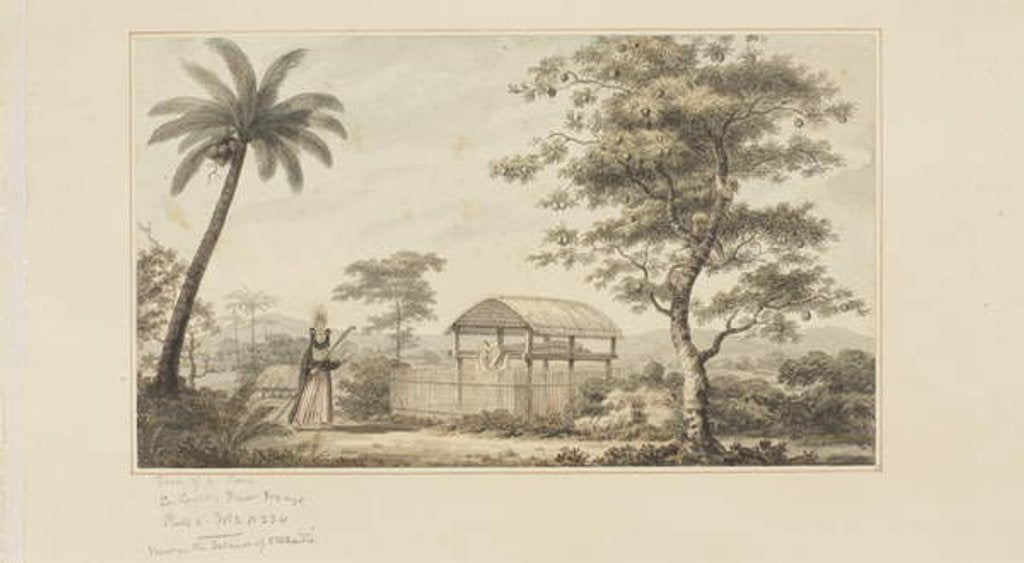 Detail of 45: View of a Tomb by John Webber