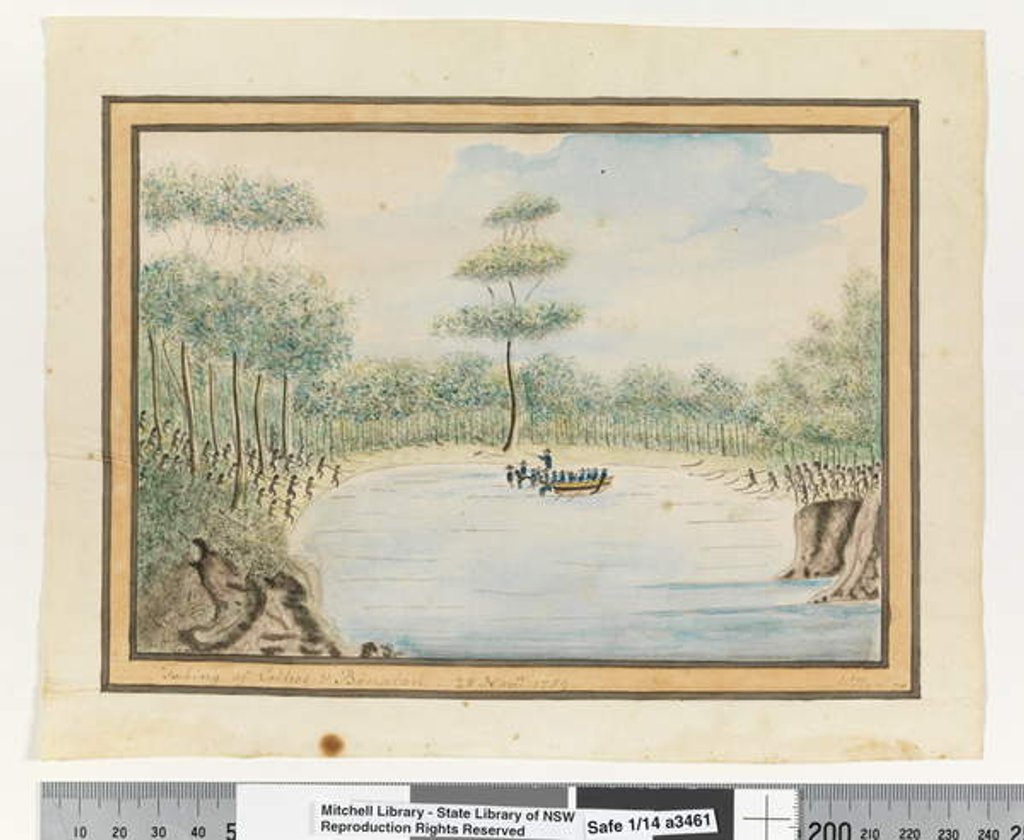 Detail of Opp. p. 182. `Taking of Colbee & Benalon. 25 November 1789', c.1802 by William Bradley