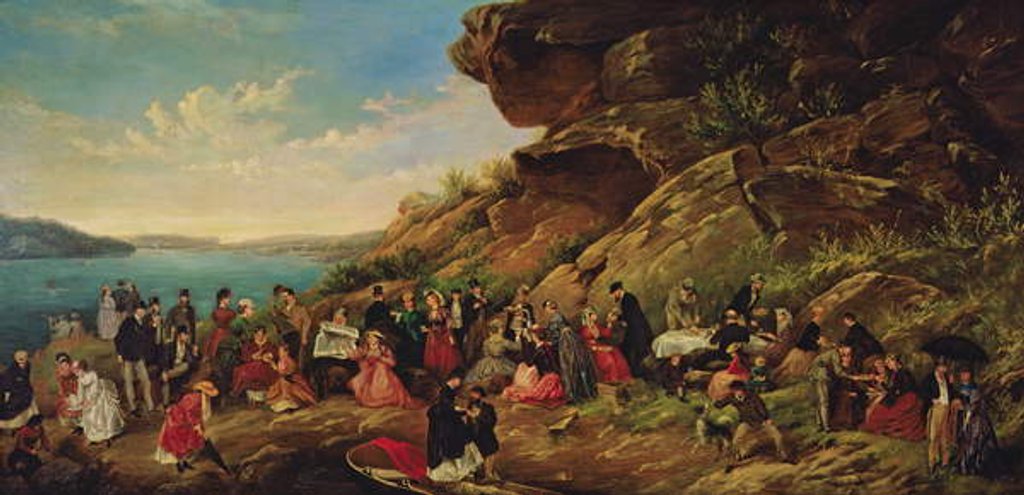 Detail of Picnic on Clark Island, 1870 by Montague Scott