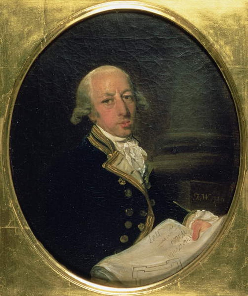 Detail of Portrait of Arthur Phillip, Commander of the First Fleet in 1788, founder and first Governor of New South Wales, 1787 by Francis Wheatley