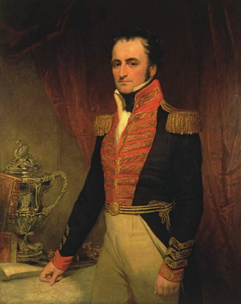 Detail of Portrait of Admiral Sir James Stirling, first Governor of Western Australia 1829-39, c.1833 by Anonymous Anonymous