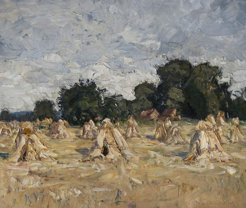 Detail of Corn Stooks, 1929 by Otto Altenkirch