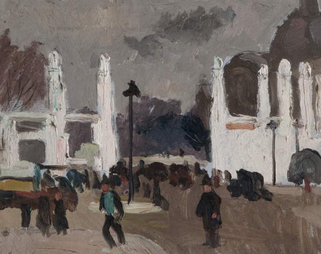 Detail of Gates in Paris by Christopher Wood