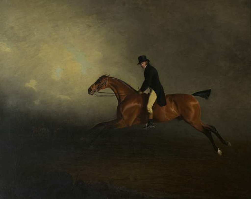Detail of Archibald Kennedy, 12th Earl of Cassillis, later 1st Marquess of Ailsa, Riding a Match from Culzean to Glasgow by Benjamin Marshall