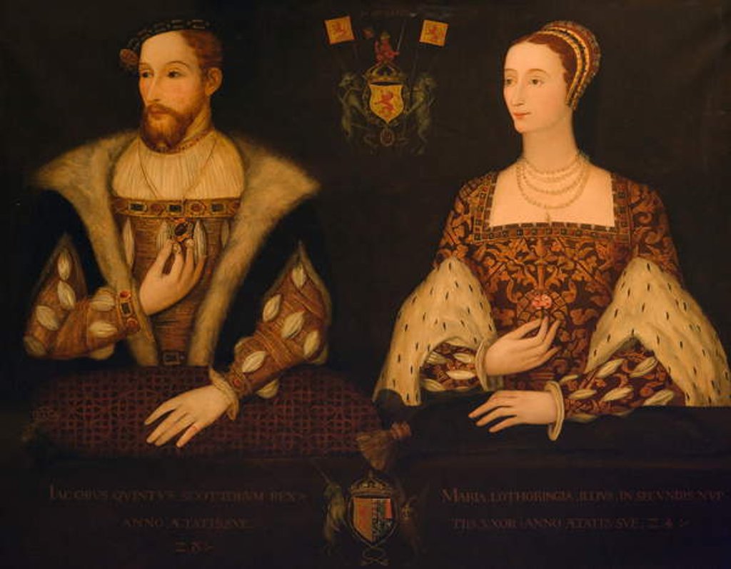 Detail of King James V and Queen Mary of Guise by School Scottish