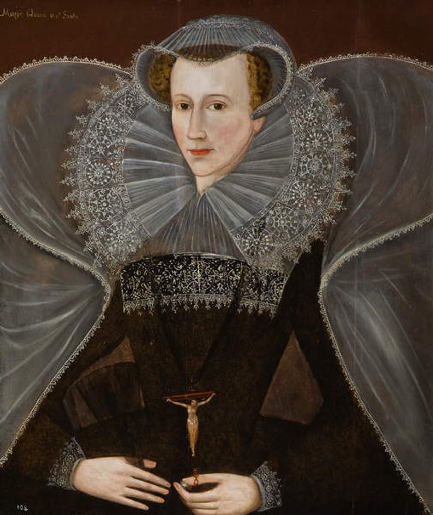 Detail of Mary Queen of Scots, early 17th century by English School