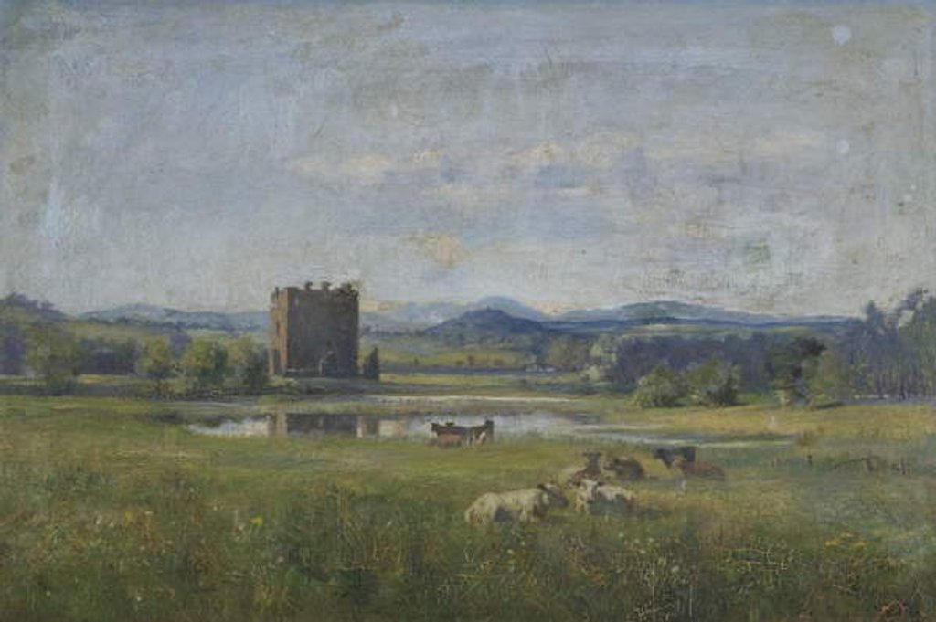 Detail of Threave Castle, 1881 by M. M. Harper