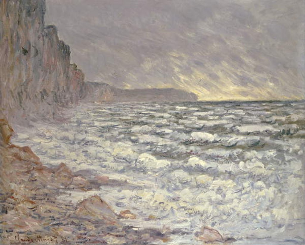 Detail of The Sea at Fecamp, 1881 by Claude Monet