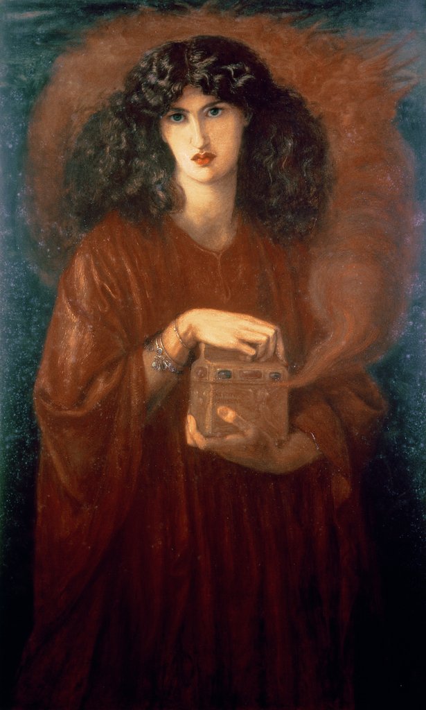 Detail of Pandora, 1871 by Dante Gabriel Charles Rossetti