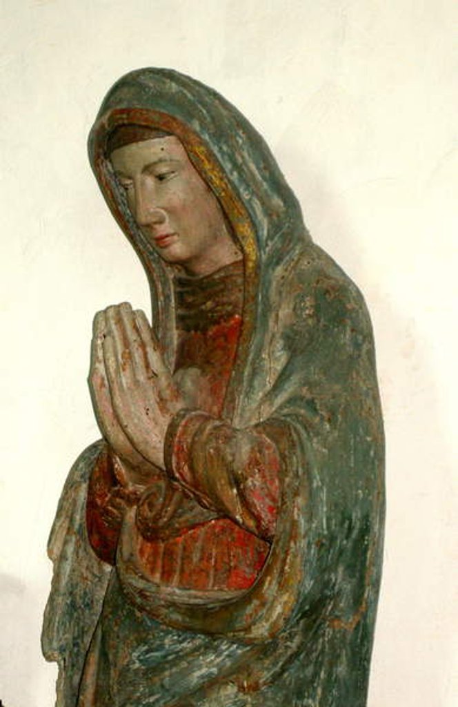 Detail of Statue of the Virgin by French School