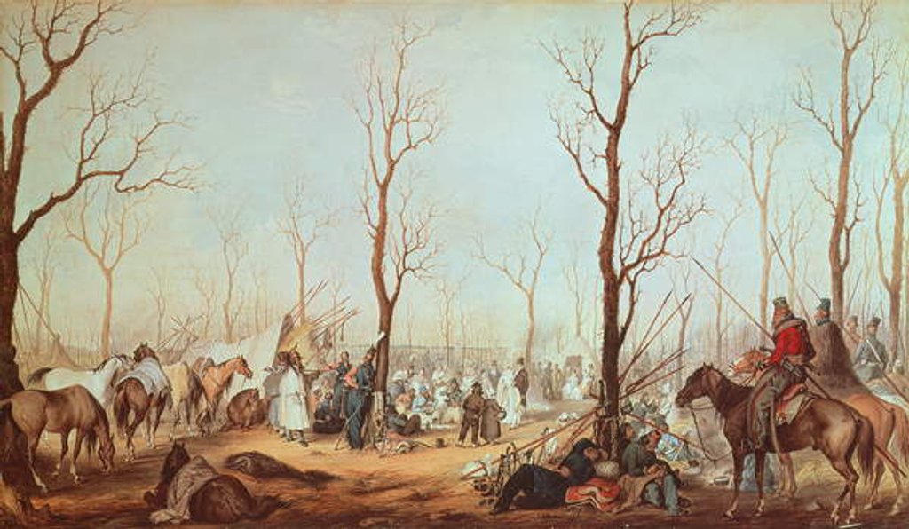 Detail of The Cossacks on the Champs Elysees, 1815 by French School