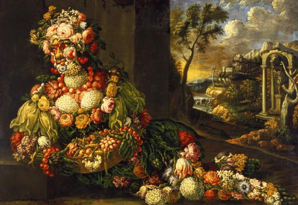 Detail of Spring by Francesco Zucchi or Zucco