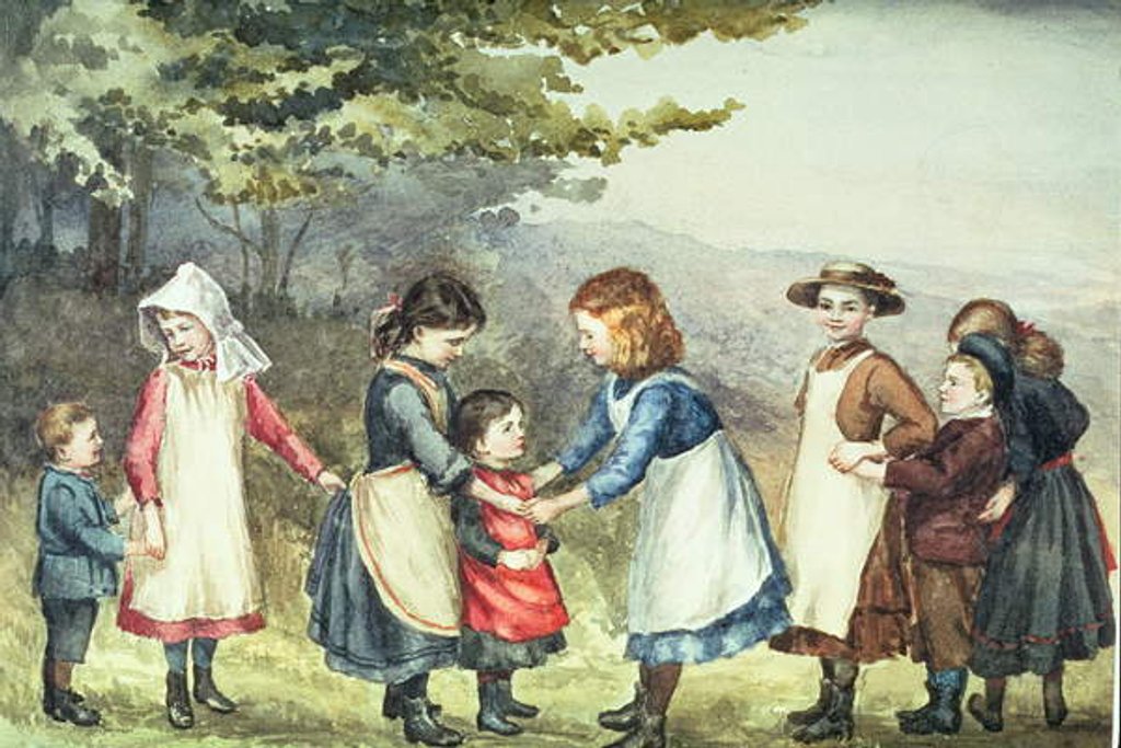 Detail of Children's Games, c.1880 by English School