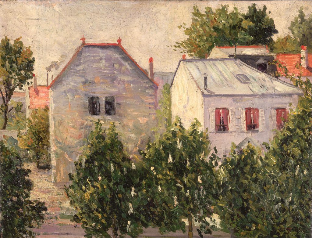 Detail of Garden at Asnieres, 1883 by Paul Signac