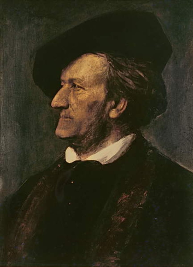 Detail of Portrait of Richard Wagner by Franz Seraph von Lenbach