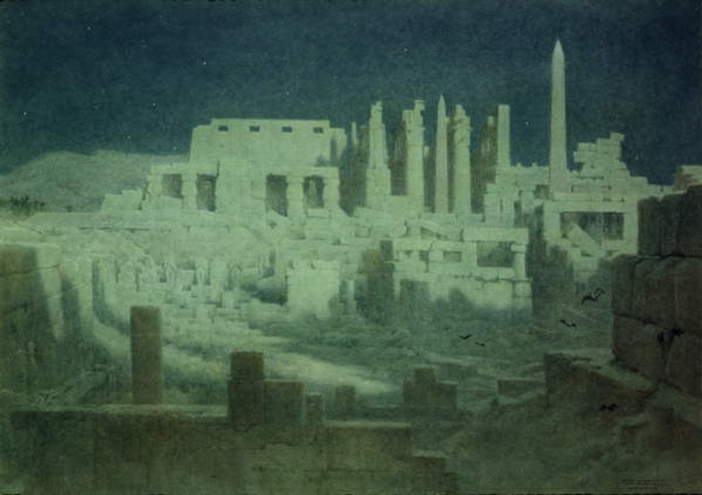 Detail of Moonlight at Karnak by Robert George Talbot Kelly