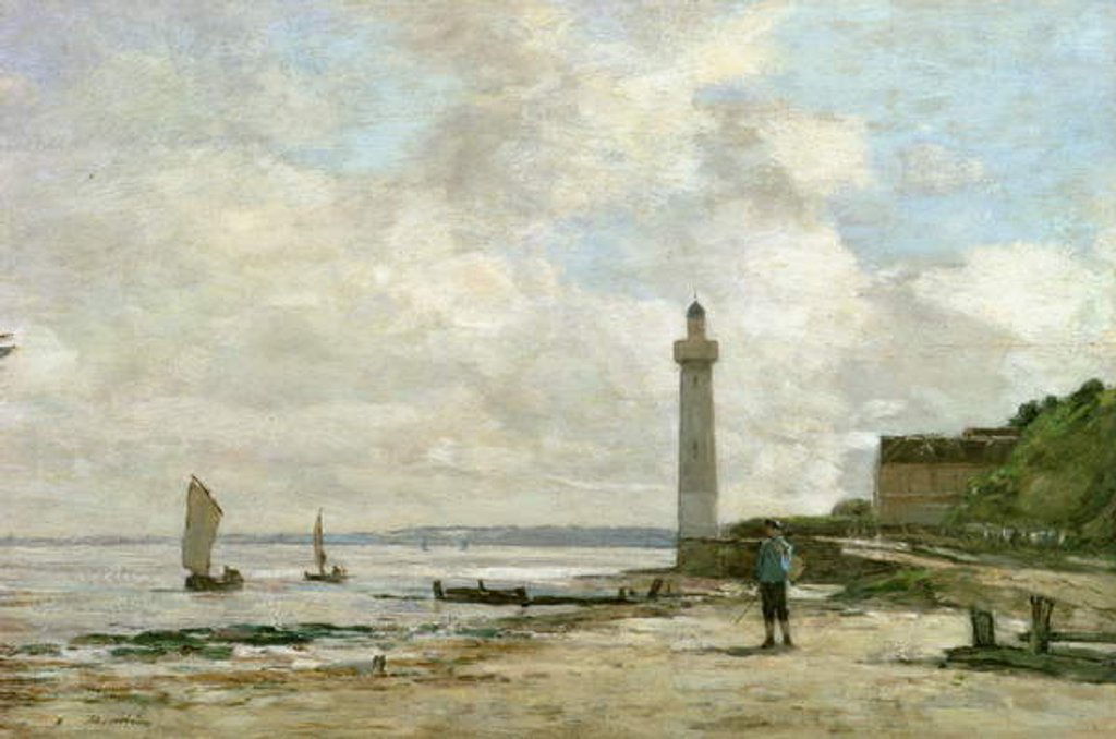 Detail of Lighthouse at Honfleur, 1864-66 by Eugene Louis Boudin