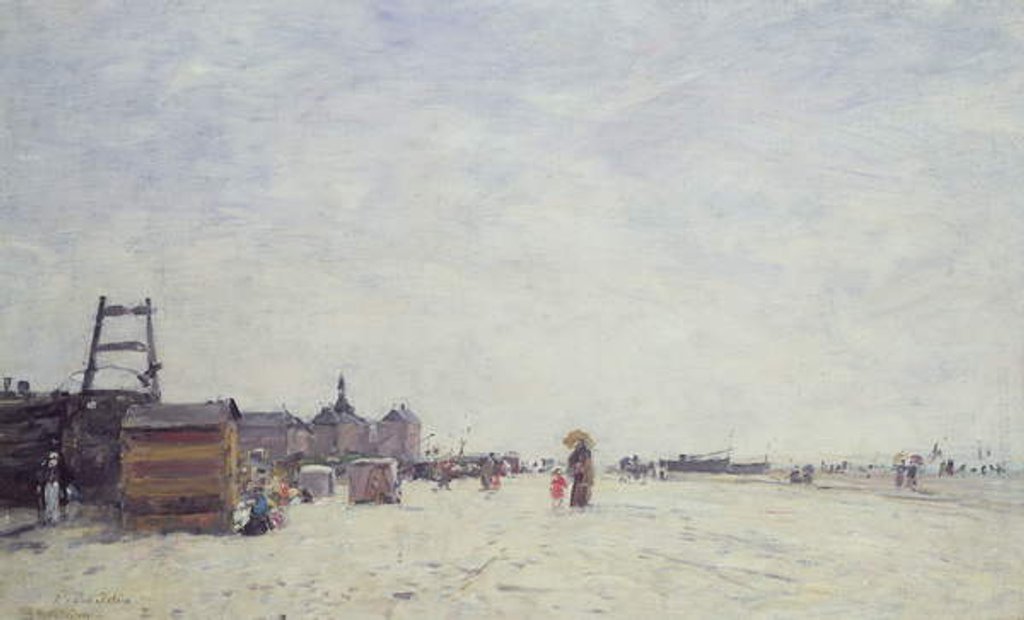 Detail of Berck-Plage, 1890 by Eugene Louis Boudin