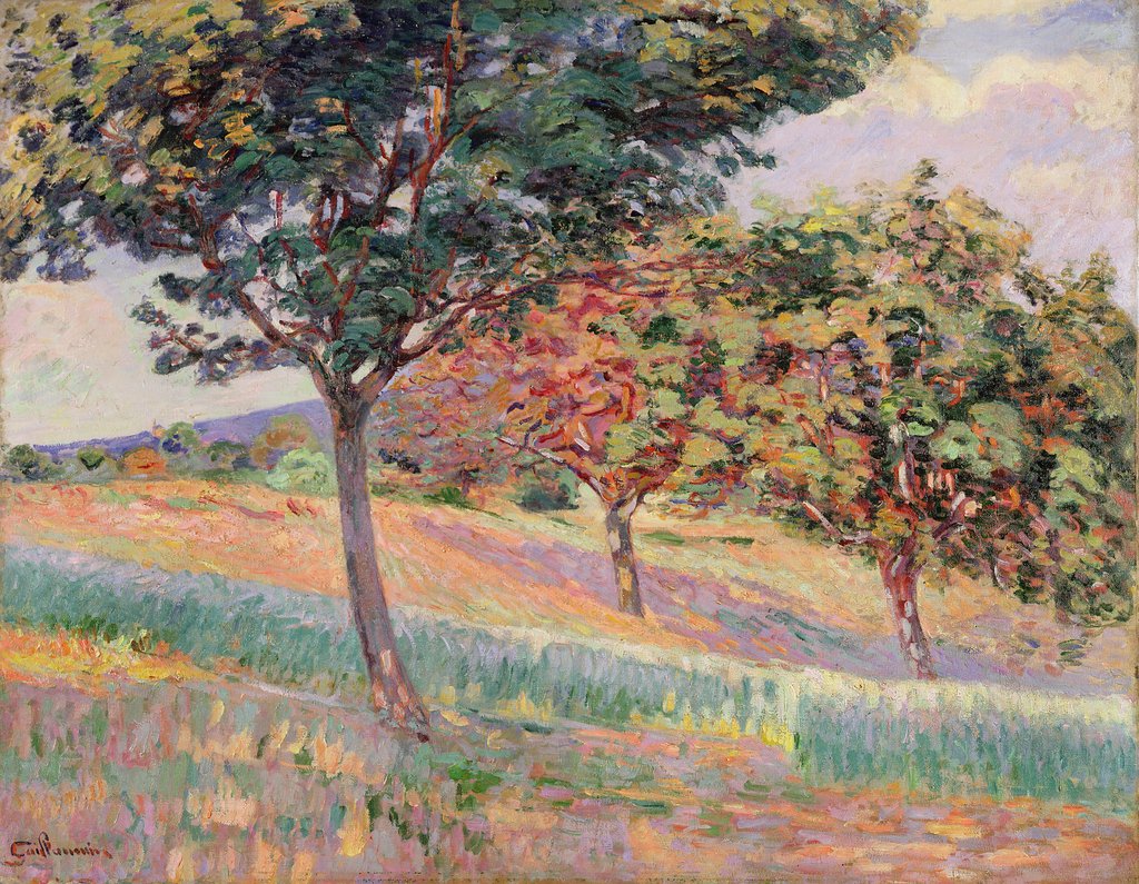 Detail of Orchard at St. Cheron, 1893 by Jean Baptiste Armand Guillaumin