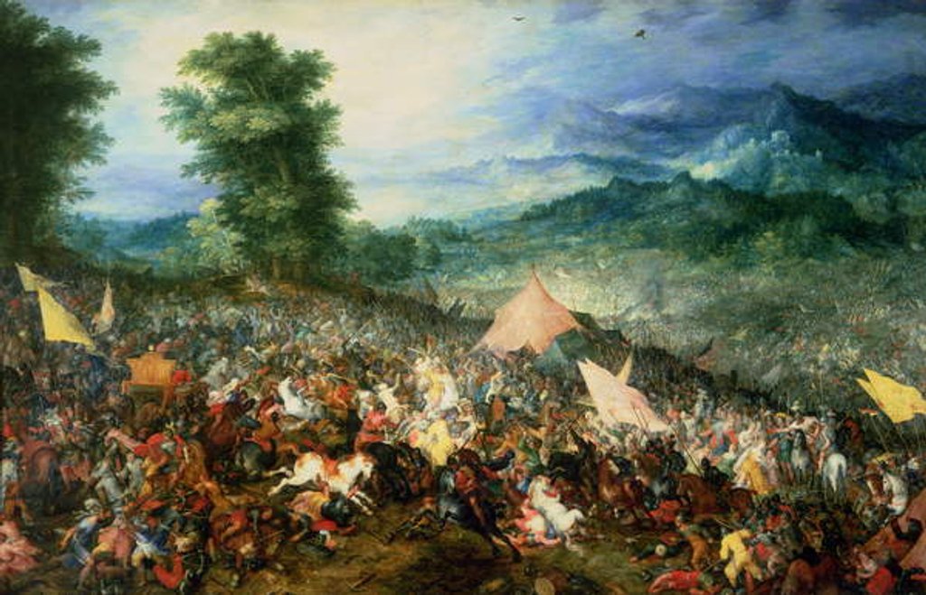 Detail of The Battle of Arbelles, or the Battle of Issus, 1602 by Jan the Elder Brueghel