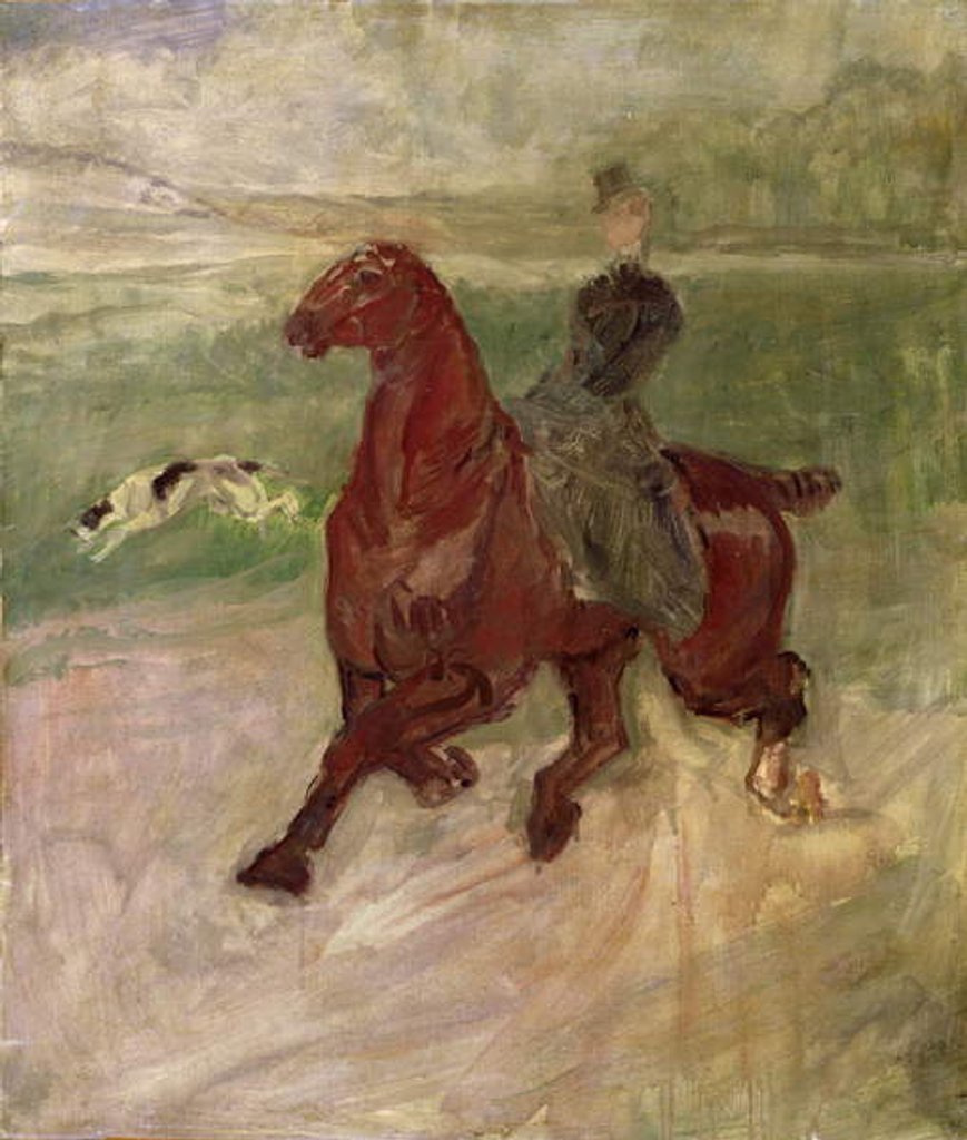 Detail of The Amazon, 1882 by Henri de Toulouse-Lautrec