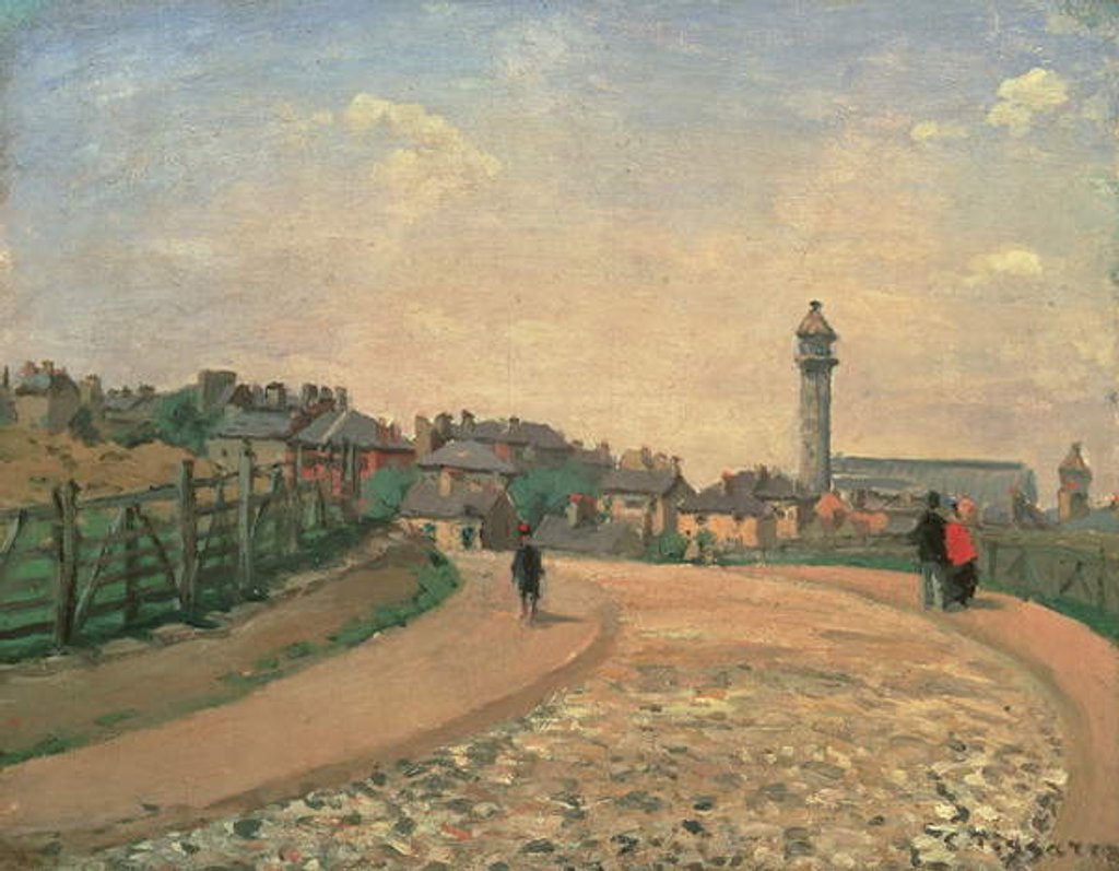 Detail of Crystal Palace, Upper Norwood by Camille Pissarro