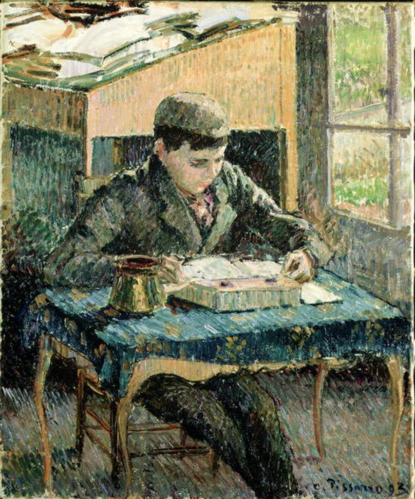 Detail of The Artist's Son, 1893 by Camille Pissarro