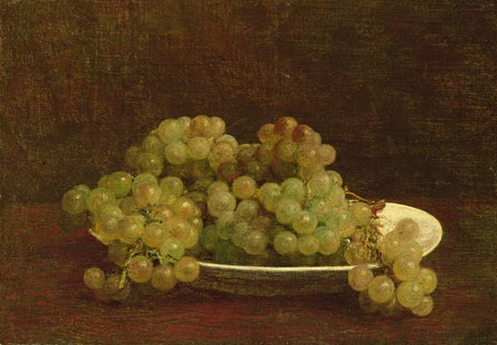 Detail of Still Life of Grapes, 1890 by Ignace Henri Jean Fantin-Latour
