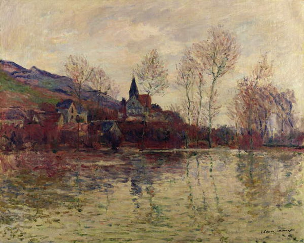 Detail of Floods at Giverny, 1886 by Claude Monet