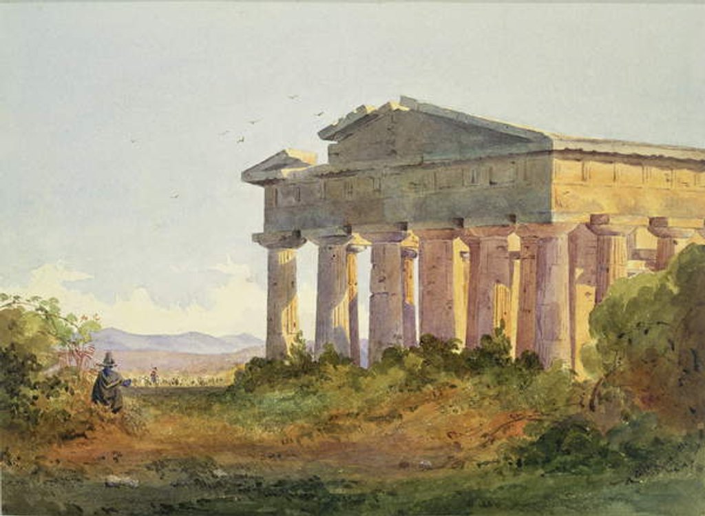 Detail of Landscape at Paestum by Arthur Glennie