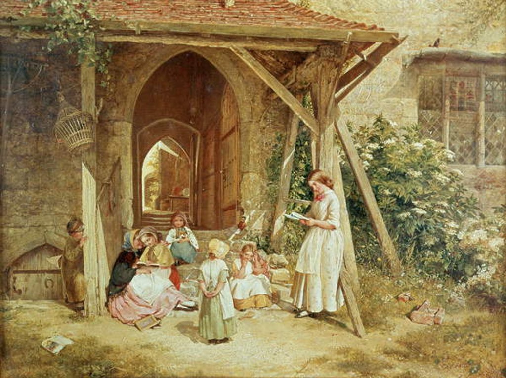 Detail of Playing at Schools, 1857 by Charles James Lewis