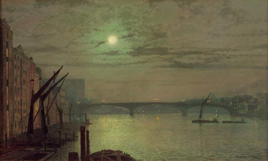 Detail of Southwark Bridge, 1882 by John Atkinson Grimshaw