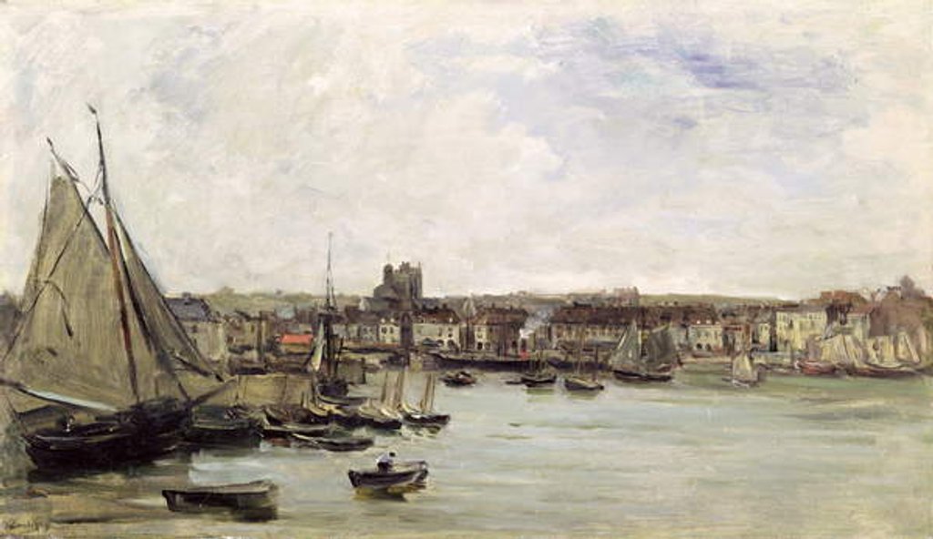 Detail of Dieppe, 1875 by Charles Francois Daubigny