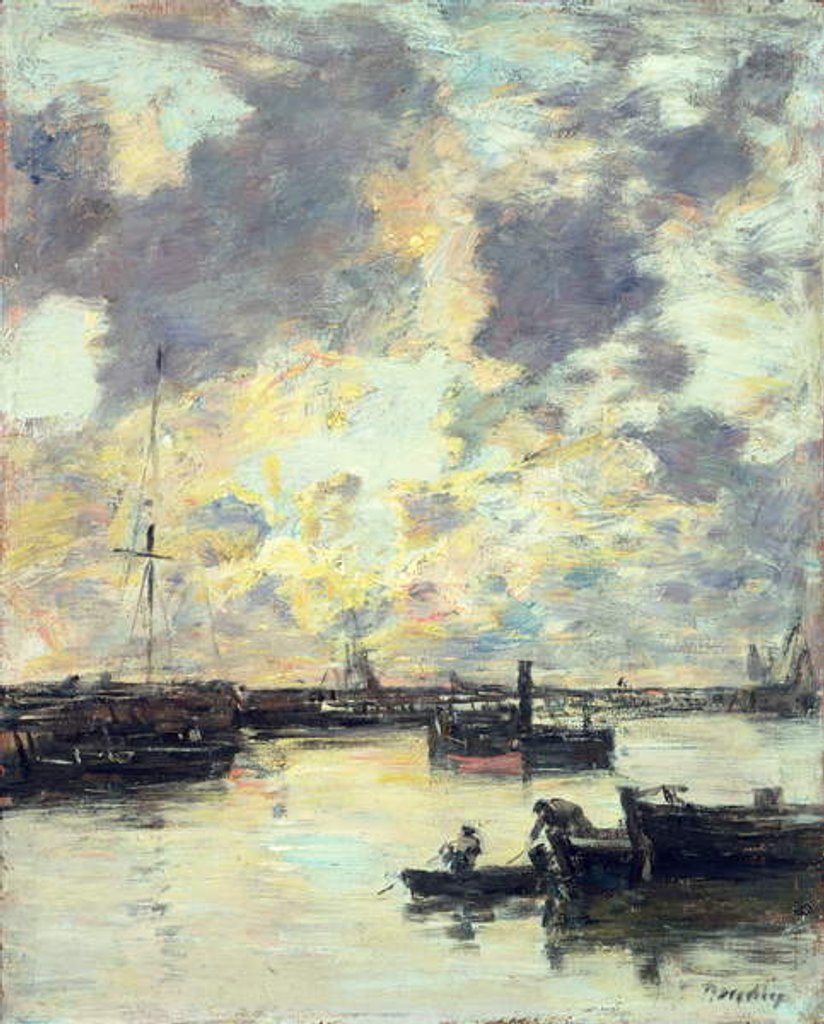 Detail of The Port, c.1895 by Eugene Louis Boudin