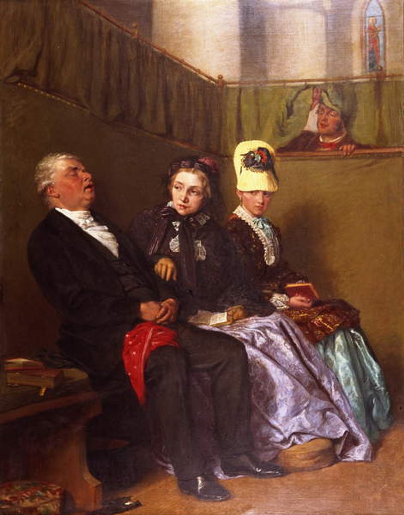 Detail of The Inspiring Sermon by William III Bromley