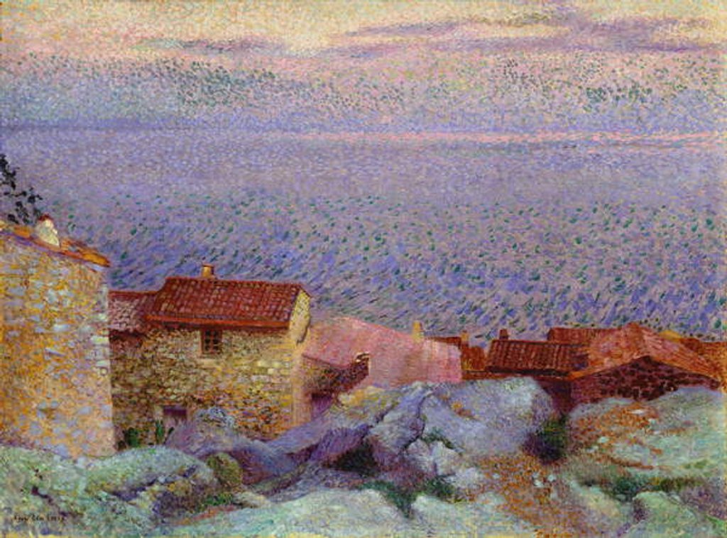 Detail of Coastal Landscape by Henri-Edmond Cross