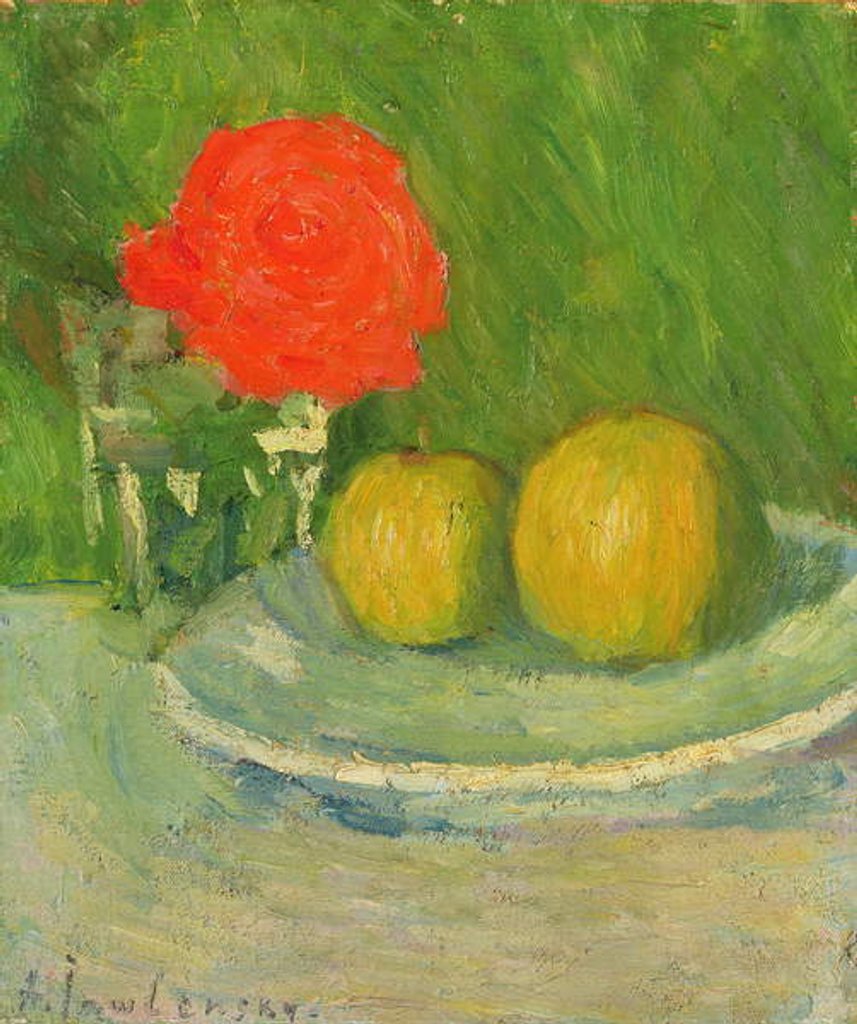 Detail of Apples and a Rose, 1905 by Alexej von Jawlensky
