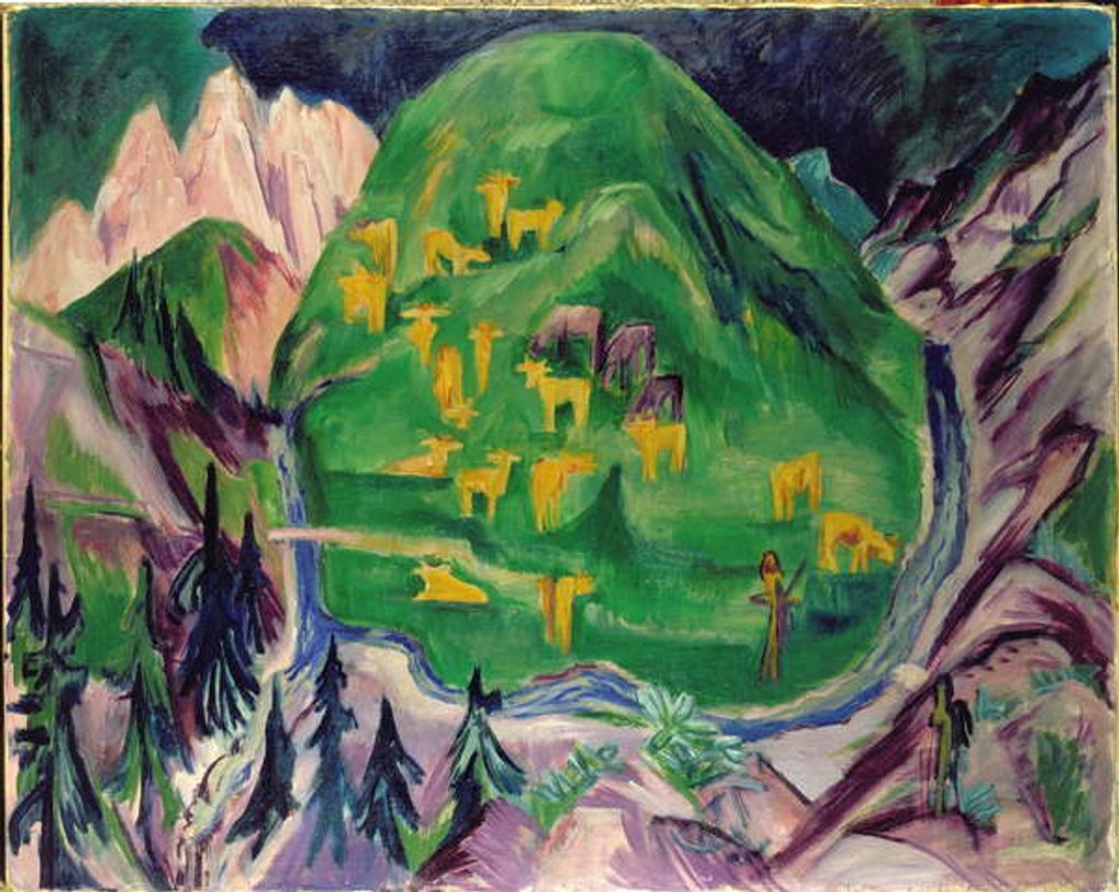 Detail of Field of Livestock, 1918 by Ernst Ludwig Kirchner