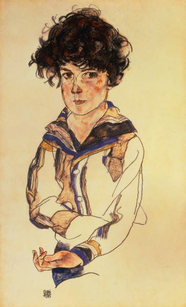 Detail of Young Boy, 1918 by Egon Schiele