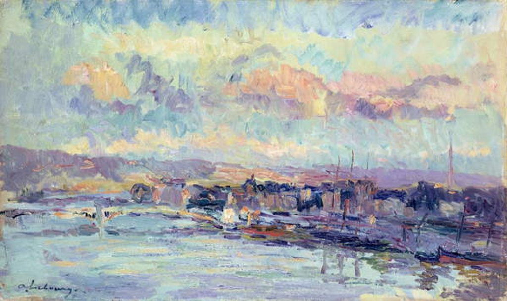 Detail of View of Paris by Albert-Charles Lebourg