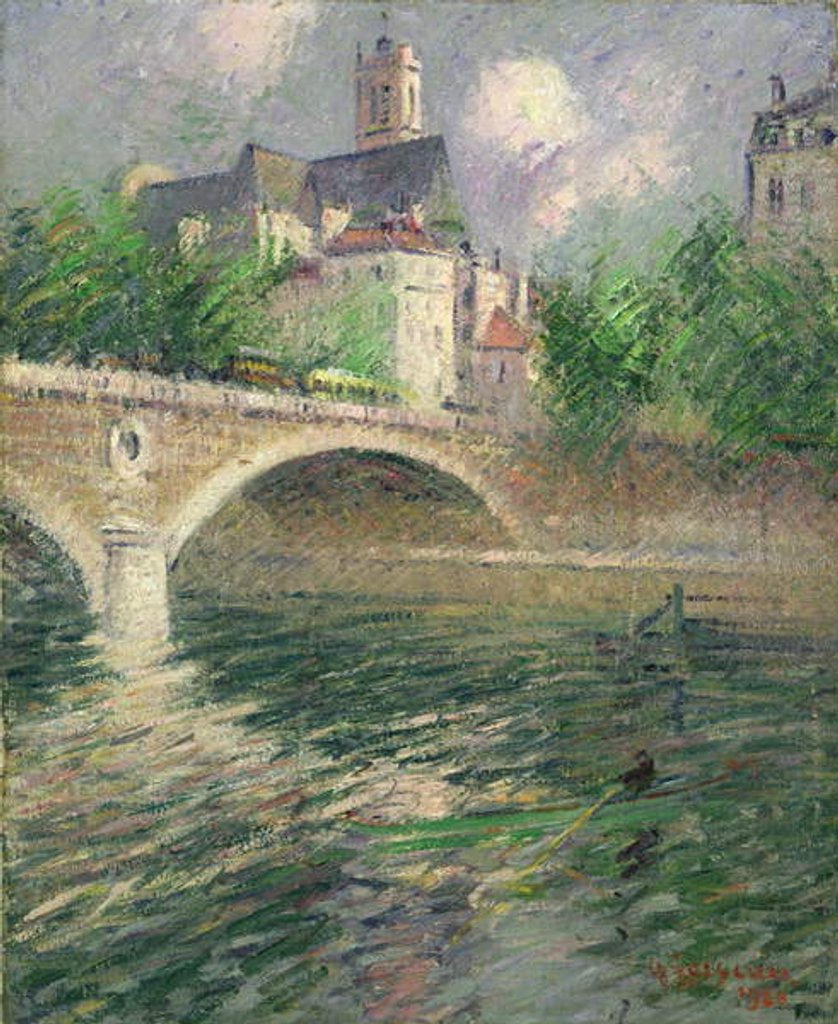 Detail of The Church of St. Gervais, 1920 by Gustave Loiseau