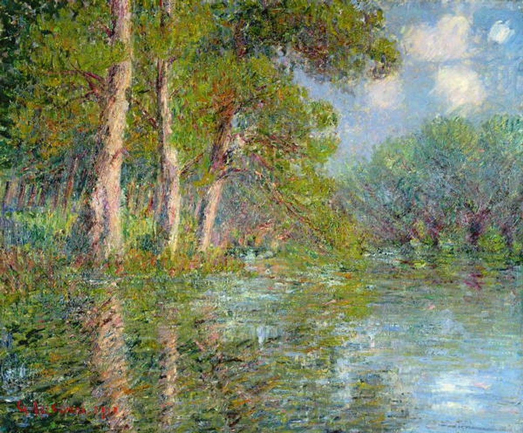 Detail of A Bend in the Eure, 1919 by Gustave Loiseau