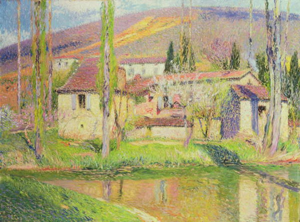 Detail of The Bastide du Vert, c.1909 by Henri Jean Guillaume Martin