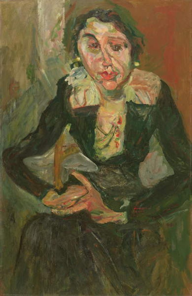 Detail of The Green Dress by Chaim Soutine