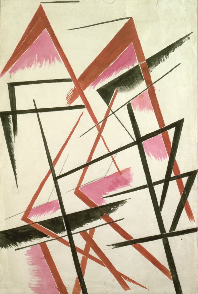 Detail of Linear Construction, c.1921 by Lyubov Sergeevna Popova