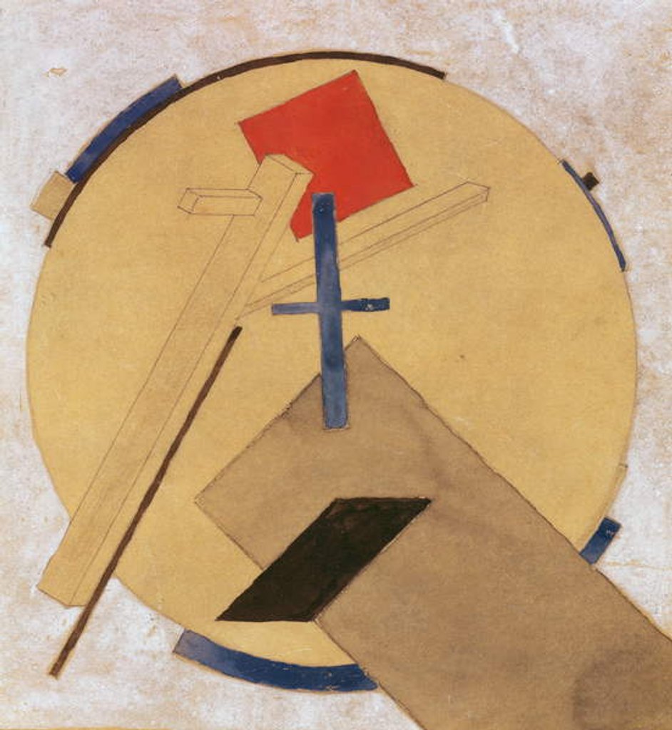 Detail of Untitled Proun Study, c.1919-20 by Eliezer Markowich Lissitzky