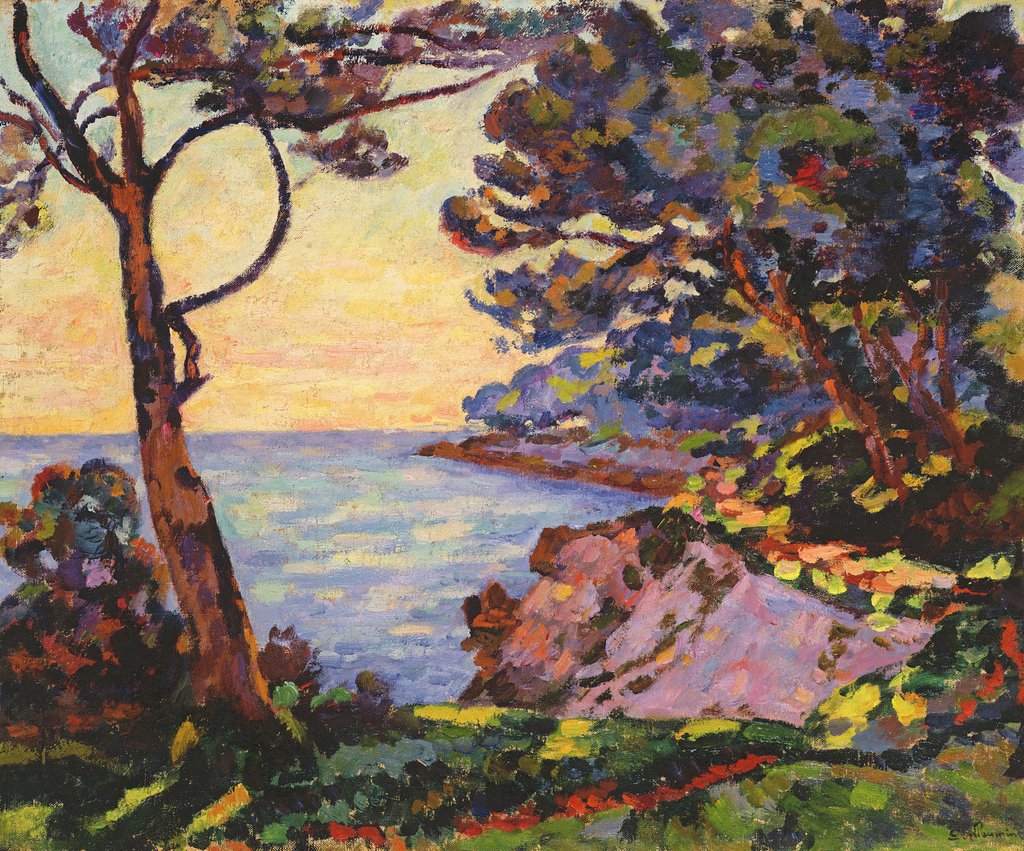 Detail of The Coast from l'Esterel, c.1902 by Jean Baptiste Armand Guillaumin